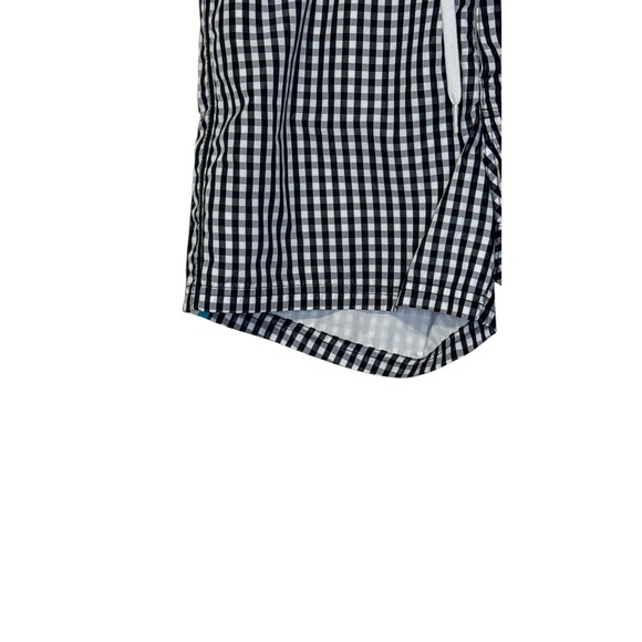 Sundek Men's Shorts Swimwear Lined Gingham Check Drawstring Trunks Navy White 30 - Picture 3 of 7